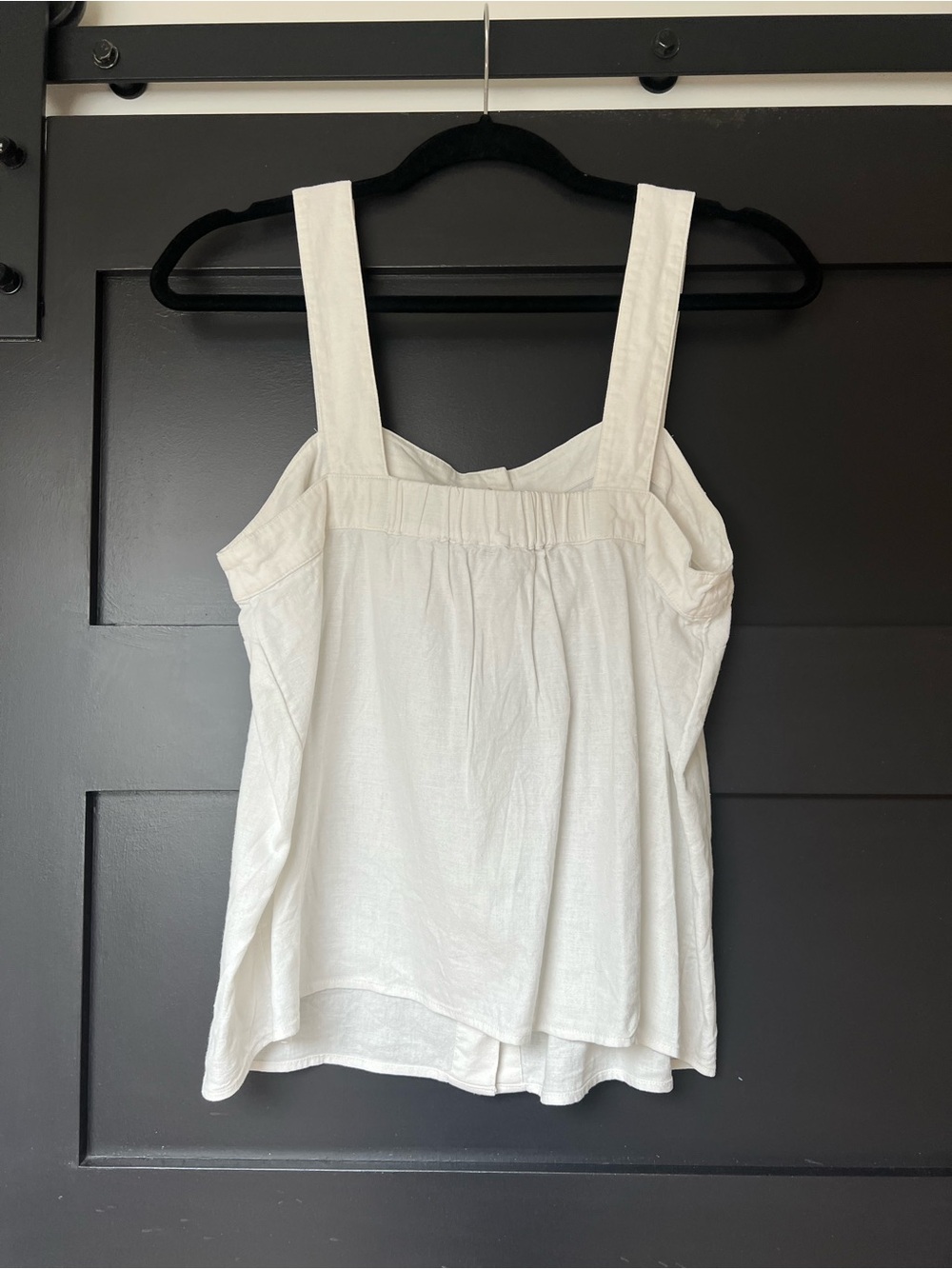 JCREW Button-Front Linen Blend Tank - Picture 3 of 4